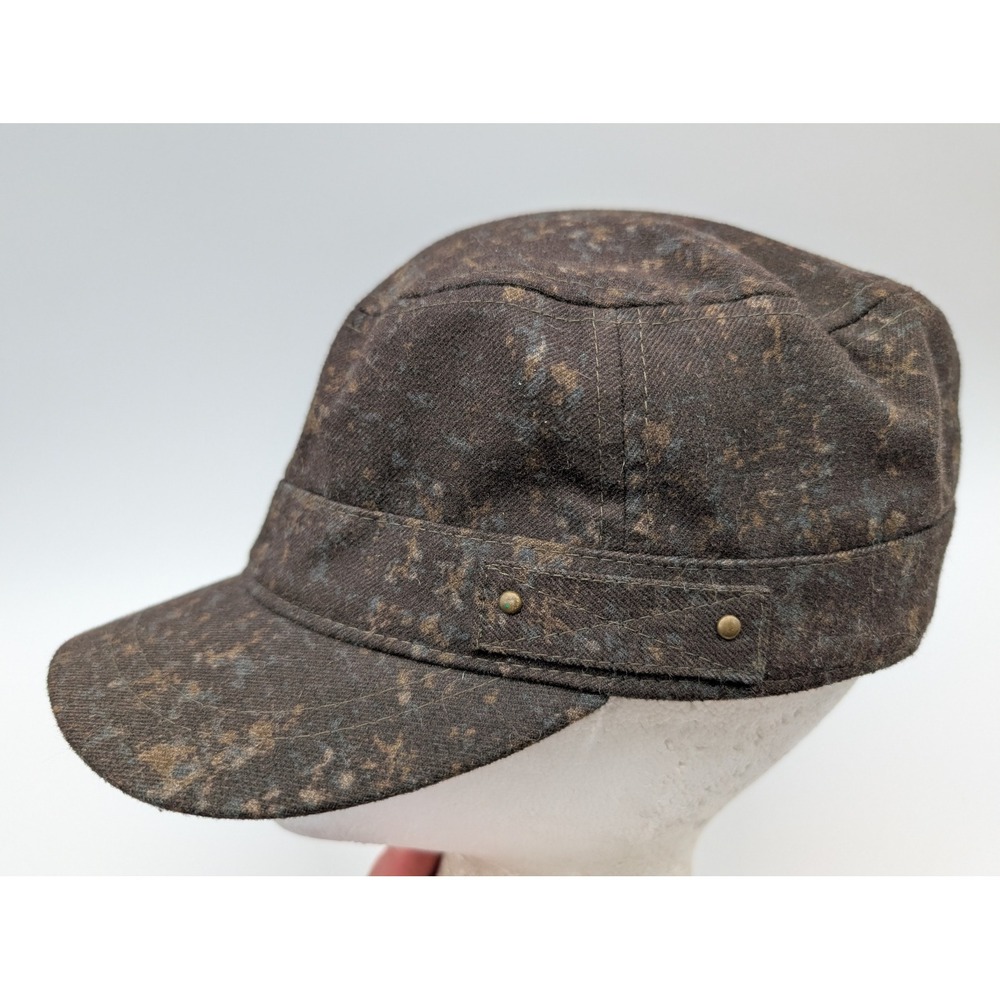 Faded Glory Brown Multi Cadet Military Style Hat Cap FG173175 One Size